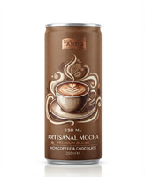 OEM Private Label Alcoholvrije Energiekoffiedrank |   Latte smaak |   250ml x 24 blikjes |   Premium kwaliteit