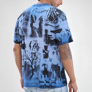 T-shirt Homme Personnalisé Coupe Ample 100% Coton Épais 260 g/m² DTG Style Urbain Rétro Effet Délavé Vierge - Product Image 4