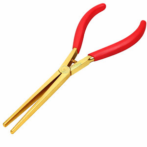 Alicates de Punta Larga y Plana con Resorte, Herramienta Profesional para Joyería, Acero Inoxidable, Logotipo Personalizado, Fabricante OEM, Venta al Por Mayor - Product Image 1