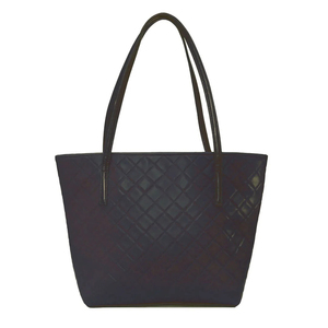 Bolso Tote Acolchado para Mujer con Patrón de Rejilla de Diamantes, Gran Capacidad, Bolso de Hombro Casual para Uso Diario, Bolso de Moda con Correa Superior - Product Image 1