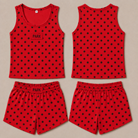 Offre Spéciale – Ensemble Personnalisé Haut Court Sans Manches et Short en Molleton 100% Coton Écologique – Tenue de Plage et Voyage Printemps-Été