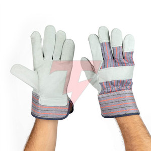 Guantes de Seguridad para Hombre, de Cuero Suave, Protección Completa para los Dedos, Transpirables, Anti-corte y Anti-calor - Product Image 3