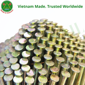 Clavos en rollo de acero recubierto de amarillo de 2.87x70mm para pistola de aire con vástago liso/roscado, fabricados en fábrica de Vietnam |   Clavo en rollo - Product Image 5