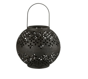 Wholesale Bulk Selling Round Portable Eco-Friendly Metal & Candle <b>Lantern</b> With <b>Black</b> Finish Candle <b>Lantern</b> for Home Decor - Product Image 6