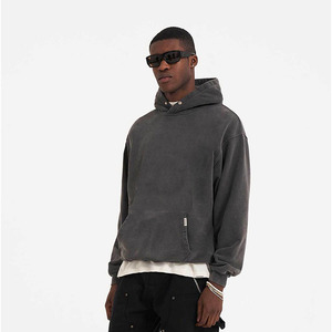 Hoodie de luxe surdimensionné pour homme, personnalisé, en molleton épais, en polyester/coton tricoté, avec faible MOQ, service OEM en gros - Product Image 4