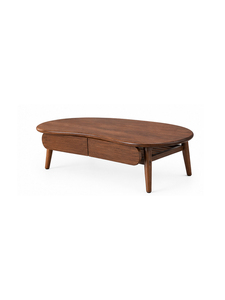 Modern Solid Wood Coffee Table Storage <b>Drawers</b> Midcentury Design Eco-Friendly Handmade Furniture for Living Room Apartment House - Product Image 2