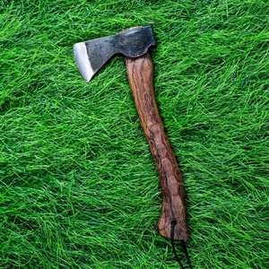 A&M ENTERPRISES Handmade Forged Steel Camping Hatchet with Wood <b>Handle</b> Custom Bushcraft <b>Axe</b> Full Tang Wood <b>Handle</b> with <b>Axes</b> - Product Image 1