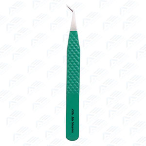 Pinzas de extensión de pestañas personalizadas Pinzas de punta recta hechas de herramientas de pestañas profesionales de acero alemán de primera calidad - Product Image 2