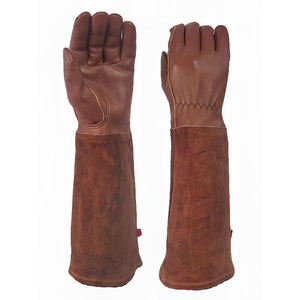 Gants d'apiculture blancs durables en cuir de mouton, longs, pour apiculteurs - Product Image 3