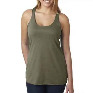 Camiseta de Yoga de Alta Calidad para Mujer, Estilo Racerback, Personalizable, con Cuello Cuadrado, Transpirable, con Logotipo Frontal - Product Image 1