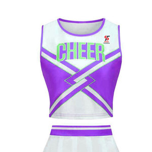 Tenue de cheerleading professionnelle de qualité supérieure Solid Trader, avec graphismes personnalisés, en textile léger et coupe athlétique. - Product Image 5