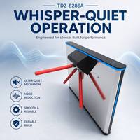 Barrera de Control de Entrada con Código QR, Reconocimiento Facial, Torniquete Trípode Doble, Puerta de Torniquete, Garantía CE OEM de 1 Año