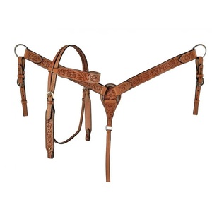 Bridon de course pour cheval arabe en PVC durable, imperméable, avec rênes en caoutchouc, types de bridons western - Disponible en rouge, bleu, nylon haute résistance - Product Image 4