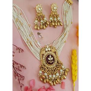 ชุดสร้อยคอยาวประดับมอยส์ซาไนต์ชุบทองเหลืองดีไซน์หรูหราทันสมัย พร้อมต่างหู สำหรับผู้หญิง เครื่องประดับดีไซเนอร์ ของขวัญสำหรับงานแต่งงานและงานปาร์ตี้ - Product Image 2