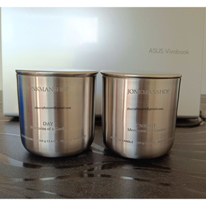 Luxury Minimalist Metal <b>Candle</b> Jars With Lids Premium Brushed Stainless Steel <b>Candle</b> Containers For DIY <b>Candle</b> Making & High-End - Product Image 6
