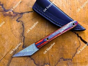 มีดคิริดาชิขนาดเล็ก ใบมีดคมกริบ เหล็กดามัสกัส มีดพกพาคุณภาพพรีเมียม ขนาด 2 นิ้ว ใช้ได้ตามกฎหมาย มีดคัตเตอร์อเนกประสงค์ - Product Image 2