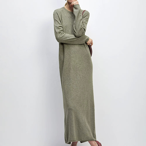 Vestido Casual de Verano y Primavera para Mujer, Tejido Sólido, Ecológico, Transpirable, Corte en A, Cintura Natural, Elegante, Moda de Oficina, Nuevo 2026 - Product Image 6