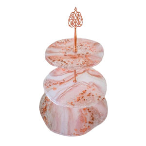 Personalized Handmade Artisan Resin <b>Cake</b> <b>Stand</b> Set of <b>3</b> <b>Tier</b> Handmade Eco-Friendly Dessert Serving <b>Stand</b> with Elegant Design UO - Product Image 4