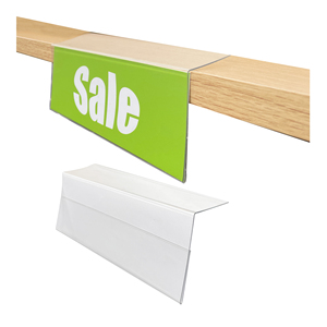 Hookei Adhesive Data <b>Strip</b> Supermarket Retail <b>Plastic</b> PVC Acrylic Label Tag Price Holder for Shelves - Product Image 1