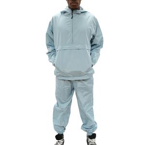 Nouvel ensemble de jogging décontracté d'été en nylon avec fermeture éclair quart de tour, coupe-vent, survêtement grande taille, respirant et écologique - Product Image 1