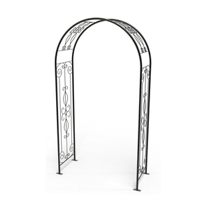 Arche de jardin en fer forgé sur mesure avec structure courbée artistique et finition haut de gamme - Product Image 3