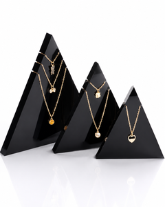 Modern Eco-friendly Customized Acrylic Jewelry Display Stand Elegant Pendant Necklace Prop for Retail Stores - Product Image 1
