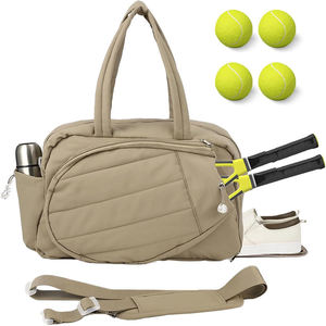 Professional Women's Tennis Shoulder Bag with Quilted Front and Dedicated Shoe Compartment - Product Image 1