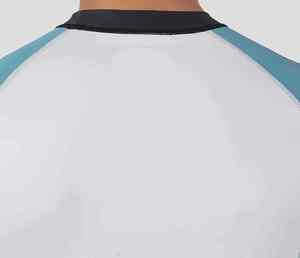 Men's White Blue <b>Raglan</b> Sleeve Quick Dry Slim Fit O-Neck T-Shirt Casual Sport <b>Top</b> - Product Image 5