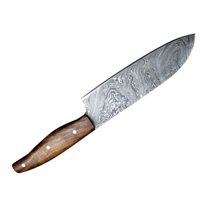 Damascus Steel Chef <b>Knife</b> Premium Handcrafted Pattern Steel <b>Kitchen</b> <b>Knife</b> Razor <b>Sharp</b> Blade Ergonomic Wooden Handle Private - Product Image 4