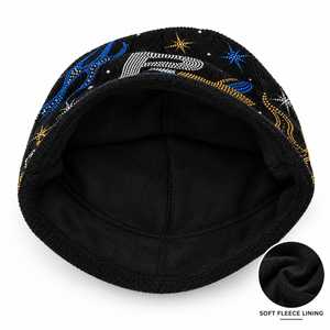 Trending <b>Beanie</b> Knitted Geometric Pattern Winter streetwear Breathable <b>Waterproof</b> Unisex Adult Regular Style High 100%craylec - Product Image 4