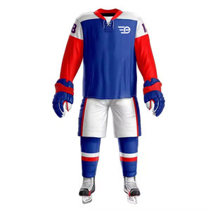 Conjunto de Uniforme Deportivo de Hockey sobre Hielo, Tejido Transpirable, Fabricante de Ropa Deportiva Personalizada para Equipos de Hockey sobre Hielo - Product Image 1