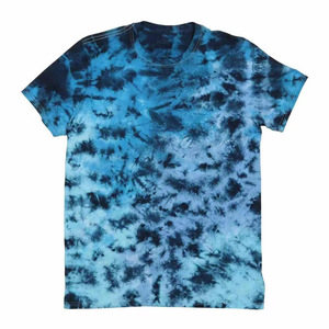 T-shirt à manches courtes pour homme, tie-dye, col rond, coupe classique, tricoté, décontracté, motif multicolore - Product Image 5