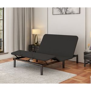 Struttura letto regolabile matrimoniale in metallo nero, facile da montare - Product Image 5