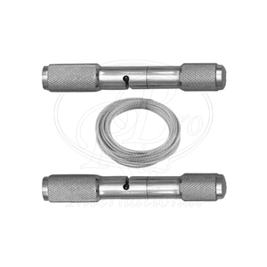 Juego de 3 piezas de sierra de alambre OB reutilizable de acero inoxidable con rollo de sierra de alambre de 3 metros, 2 mangos y herramienta de desollado de 4 pulgadas de longitud - Product Image 1