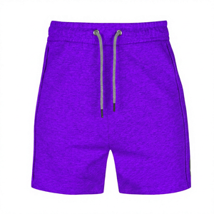 Pantalones Cortos de Algodón Gris para Hombre, Cintura Media, Casuales, Color Sólido, Tejido Transpirable, Corte Corto - Product Image 3