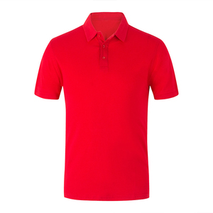 T-shirt de golf pour homme à manches courtes en coton tricoté, haute qualité, respirant, séchage rapide, couleur unie, avec logo personnalisé, vente en gros, promotion estivale - Product Image 3