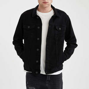 Chaqueta Vaquera de Último Diseño y Alta Calidad al por Mayor para Hombre, Chaquetas Vaqueras para Hombre, Chaqueta Vaquera Casual de Alta Demanda para Hombre - Product Image 1