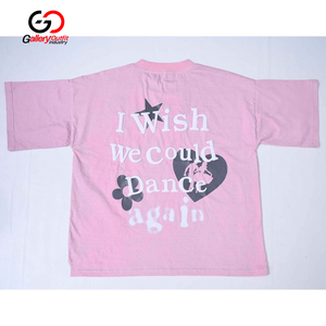 Camiseta de Manga Corta para Hombre, Talla Grande, Color Rosa Claro, Cuello Redondo, Lisa, Tejida, de Primera Calidad, Unisex - Product Image 6