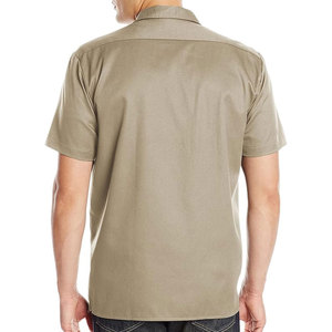 Camisa de Trabajo de Seguridad Resistente al Fuego de Manga Corta para Hombre, Algodón Naranja Transpirable, Resistente al Agua, Dos Bolsillos en el Pecho, Impresión Serigrafiada - Product Image 5