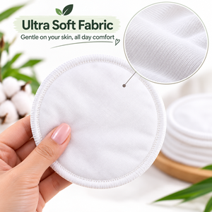 Almohadillas de Lactancia Ecológicas de Bambú |   Insertos Reutilizables para Lactancia |   Almohadilla Transpirable, Absorbente y Lavable para la Protección Durante la Lactancia - Product Image 4