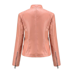 Chaqueta de Cuero para Mujer con Construcción Premium, Movimiento Flexible y Acabado Suave para un Estilo Casual y Urbano - Product Image 3