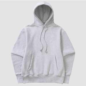 Sweat-shirt unisexe à capuche en molleton de coton épais, coupe classique, couleur unie, décontracté, avec poche avant, pour l'hiver - Product Image 1