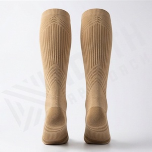 Knee High Compression <b>Running</b> <b>Socks</b> Breathable Moisture Wicking Polyester Spandex Adult Summer Sports <b>Socks</b> - Product Image 2