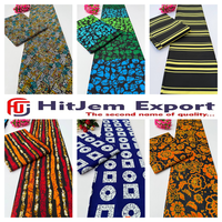 Kain Katun Ankara Ghana Berkualitas Premium Kreasi Batik Tekstil Pakaian Ekspor Produsen OEM ODM Pasokan Kustom
