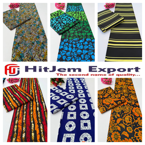 Tissu en coton Ankara imprimé wax africain de haute qualité sur mesure, textile de mode traditionnel, fournisseur de fabrication OEM - Product Image 1