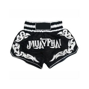 Pantalones Cortos de Muay Thai para Hombre de Alta Calidad, Color Sólido, Estilo Casual, Cintura Elástica, Cintura Media, Resistentes, para Entrenamiento - Product Image 6