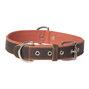 Large Canvas Leather Dog <b>Collar</b> Durable Heavy Duty Adjustable Soft Padded Strong Comfortable Handmade Premium <b>Pet</b> <b>Collar</b> - Product Image 4