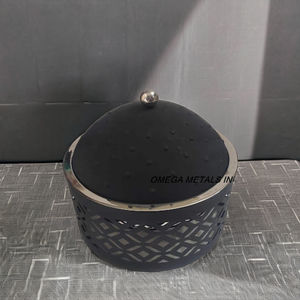 Ensemble de casseroles noires de haute qualité et plats de service Pot enduit d'émail pour la cuisine festive de Hotpot et chauffe-plats arabes - Product Image 1