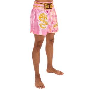 Pantalones Cortos de Muay Thai para Hombre, Estampado Satinado, Cintura Elástica, para Entrenamiento, Gimnasio, Kickboxing, Ligeros - Product Image 4