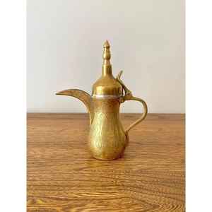 Cafetière arabe artisanale en acier inoxydable, théière traditionnelle du Moyen-Orient pour la maison, le café et les restaurants - Product Image 6